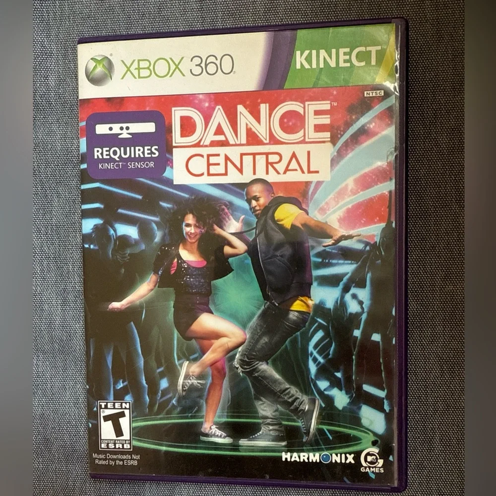 Dance Central (Microsoft Xbox 360, 2010) With Manual & Case